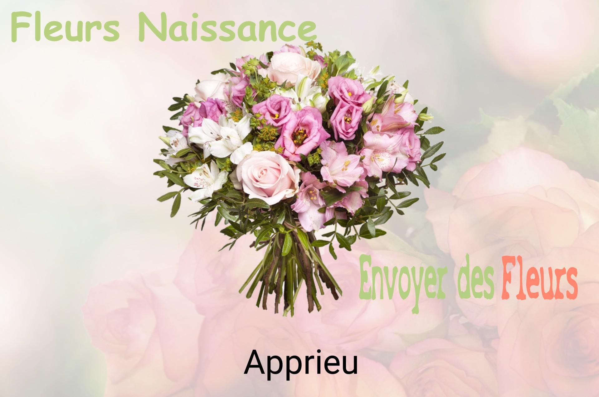 Bouquet de fleurs de naissance livré à Apprieu