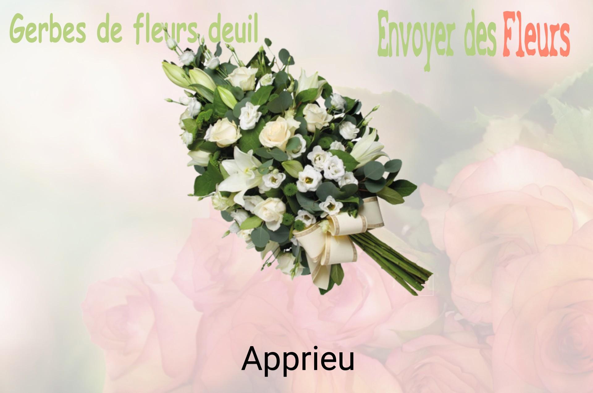 Gerbe de fleurs de deuil livrée à Apprieu